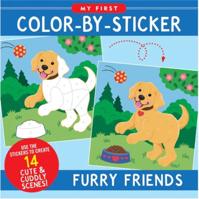 My First Color-by-Sticker Book Furry Friends