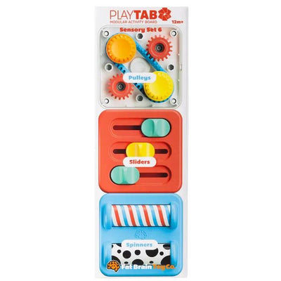 PlayTab - Set of 3 Tiles 6. Pulleys - Sliders - Spinners