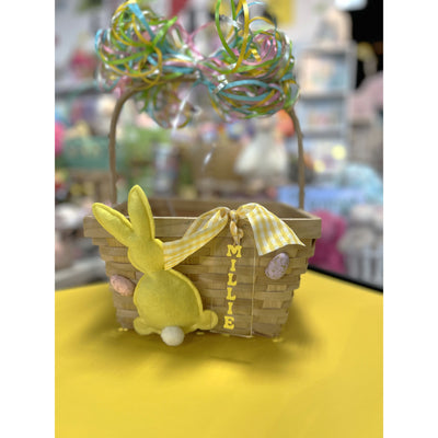Personalized Easter Basket Personalized - Medium / Yellow