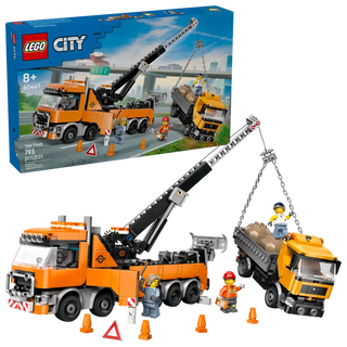 Heavy-Duty Recovery Tow Truck with Crane 