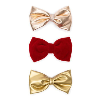 Sparkle Velvet Bows Clip Strip 