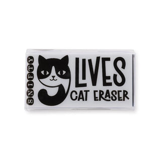 9 LIVES cat eraser 