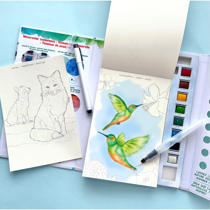 Watercolor Journal Forest Fauna