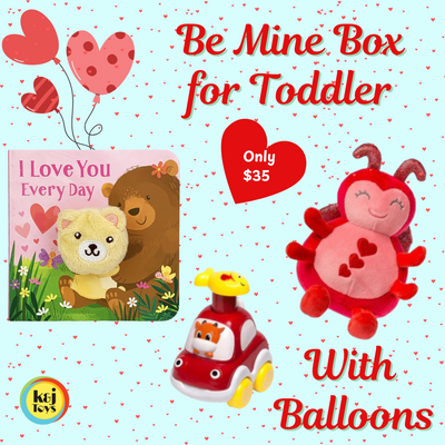 Be Mine Boxes - 2025 Toddler Be Mine Box With Balloons