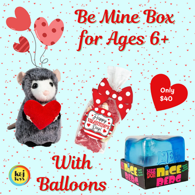 Be Mine Boxes - 2025 Age 6+ Be Mine Box With Balloons