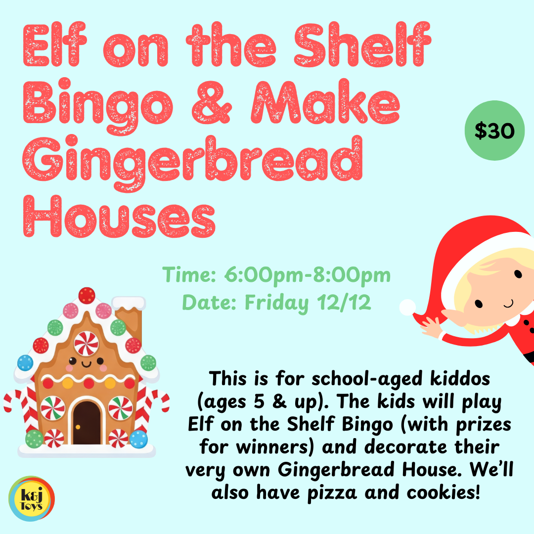 Elf on the Shelf Bingo & Gingerbread House Making