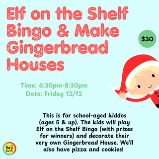 Elf on the Shelf Bingo & Gingerbread House Making 