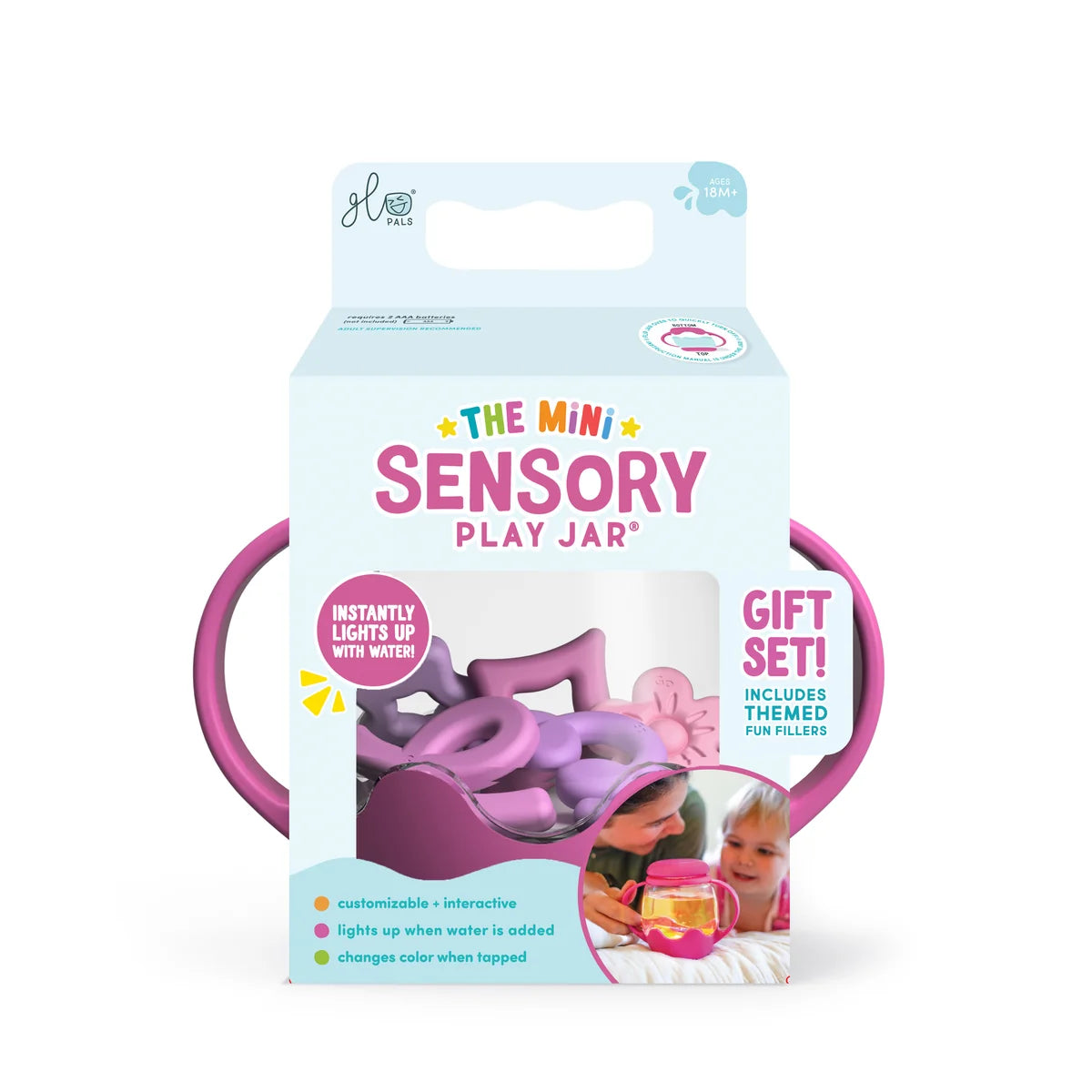 Mini Sensory Play Jar Gift Set - Pink