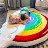 Fluffy Floor Cushion Jumbo Rainbow Cloud