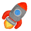 Fluffy Floor Cushion Jumbo Rocket Ship