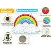 Fluffy Floor Cushion Jumbo Rainbow Cloud