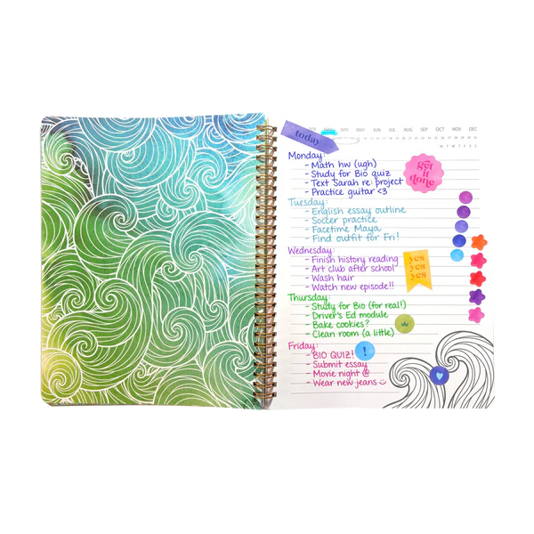 Artful Notes Reverse Coloring Notebook - Wildscape