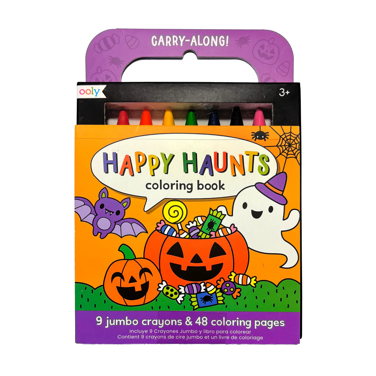 Carry-Along! Coloring Book and Crayon Set - Happy Haunts