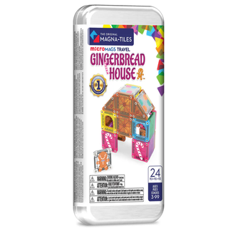 microMAGS Gingerbread House 24 Piece Travel Set 