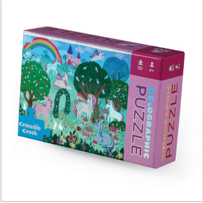 50 Pc Boxed Mini Holo Puzzle -Unicorn