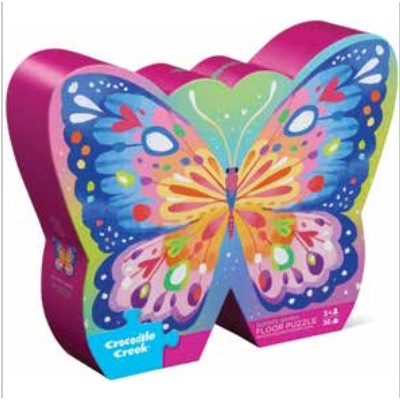36 pc Shaped Box Puzzle - Butterfly Garden