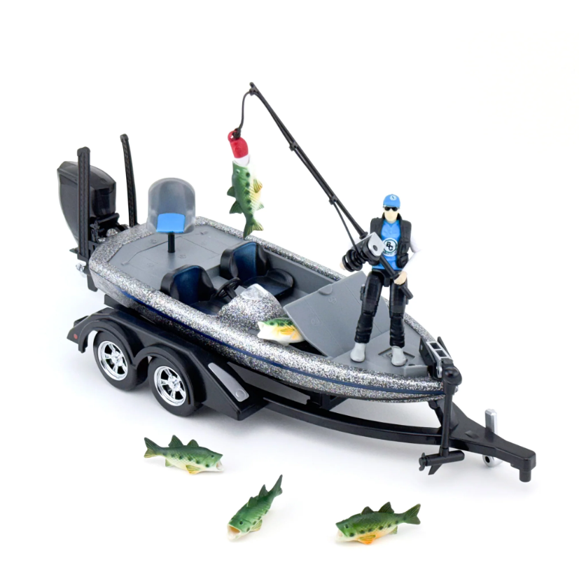 Bass Boat with Boat and Trailer