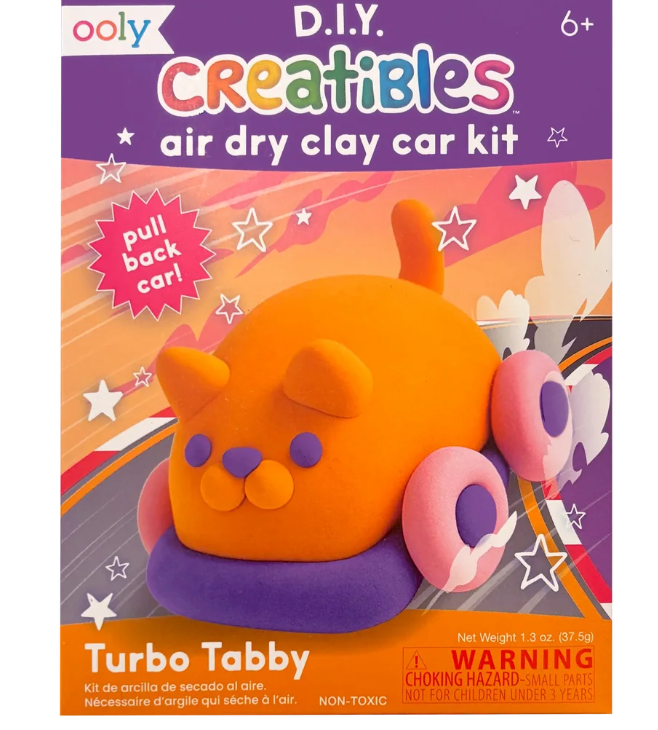 Creatibles Air-Dry Clay Car Kit - Turbo Tabby
