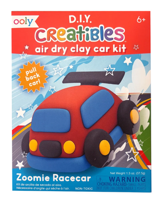 Creatibles Air-Dry Clay Car Kit - Zoomie Racecar 