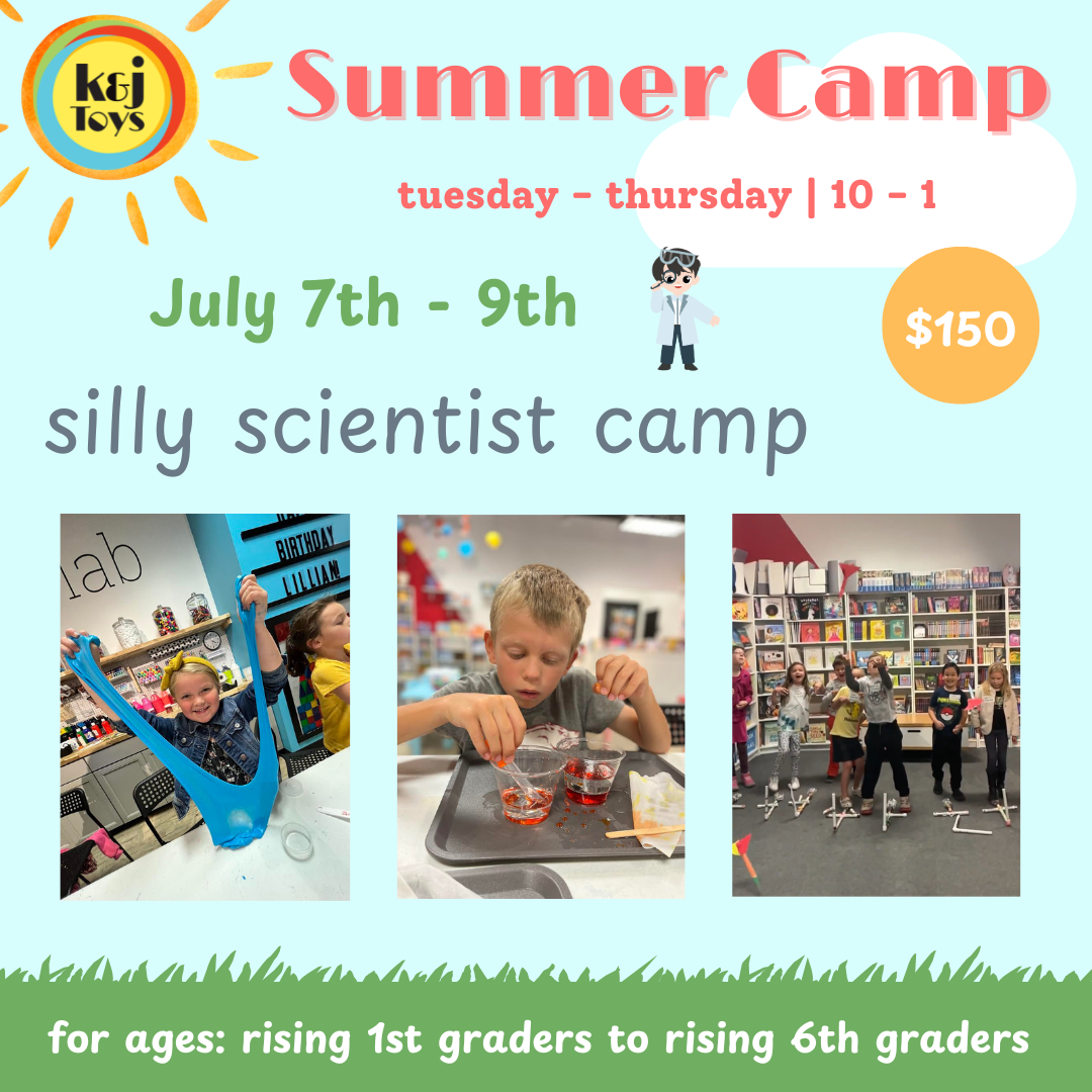 Summer Camp 2026 Week 5 (7/7-7/9) Silly Scientists