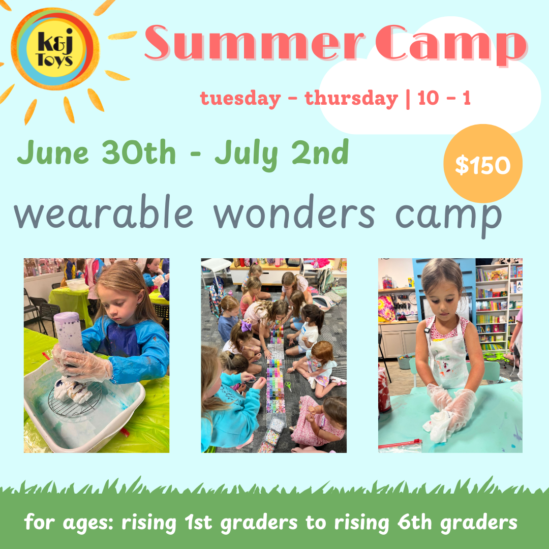 Summer Camp 2026 Week 4 (6/30-7/2) Wearable Wonders