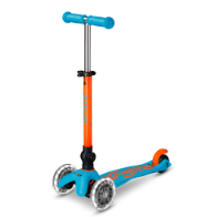 Mini Deluxe Foldable LED Scooter Neon Sunset Orange