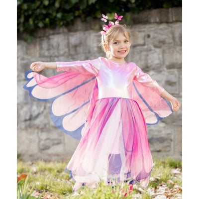 Butterfly Twirl Dress with Wings Pink Size 3-4