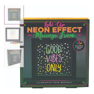 Light Up Neon Effect Message Frame 