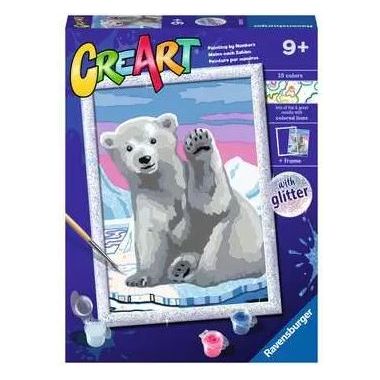 CreArt Painting 7x10 Pawsome Polar Bear