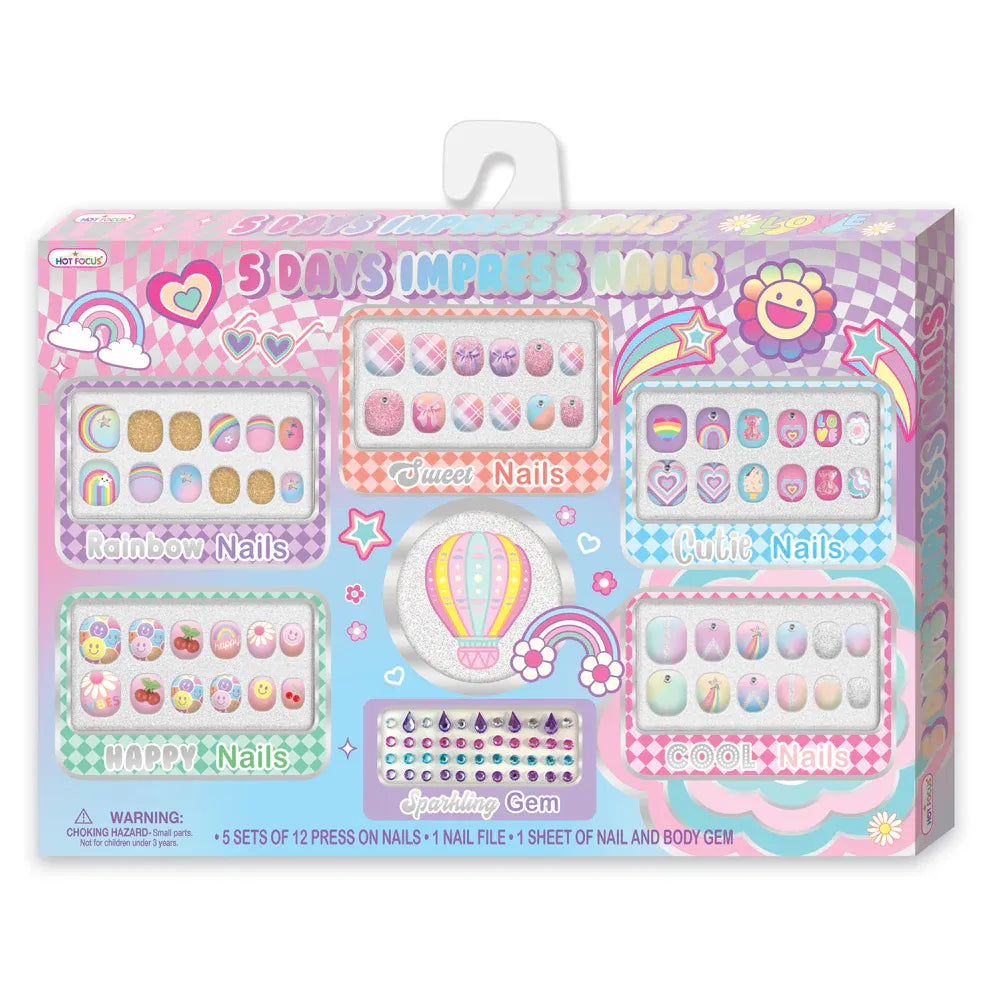 5 Days Impress Nails - Rainbow