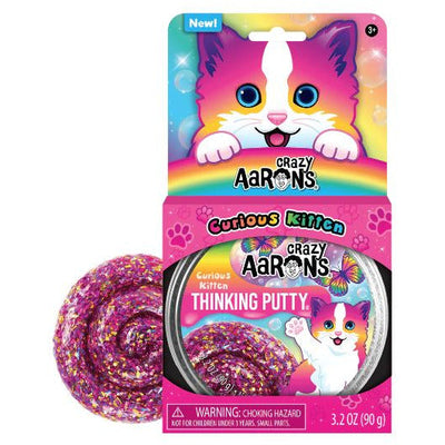 Crazy Aaron's Thinking Putty Pets Curious Kitten