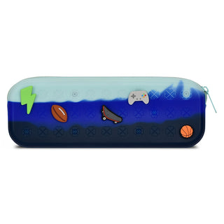 Ocean Waves Charmed Jelly Pencil Case 