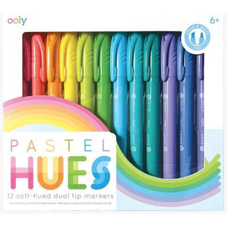 Pastel Hues Markers - Set of 12 