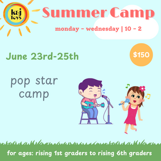 Summer Camp Week 4 (6/23-6/25) - Pop Star 