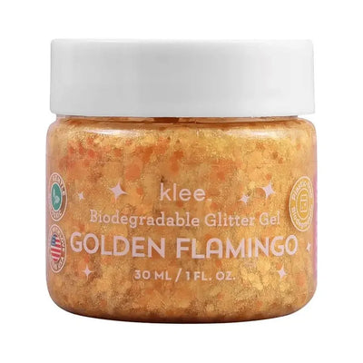 Biodegradable Glitter Gel Golden Flamingo