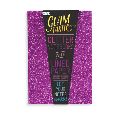 Glamtastic Glitter Notebooks: Set of 3 Pink