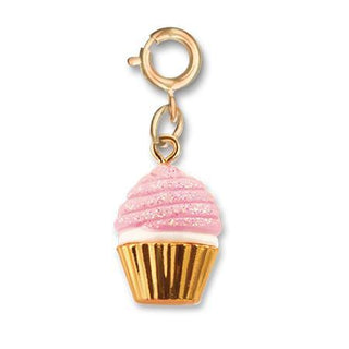 CHARM IT! Charm Gold Pink Glitter Cupcake 
