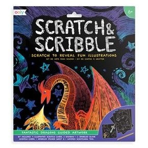 Scratch & Scribble Art Kits Fantastic Dragons