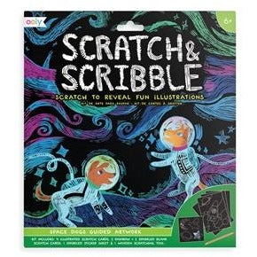 Scratch & Scribble Art Kits Dogs in Space