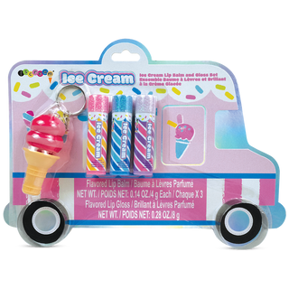 Ice Cream Truck Lip Balm and Gloss Set 