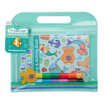 Mini Traveler Coloring + Activity Kit Outrageous Ocean