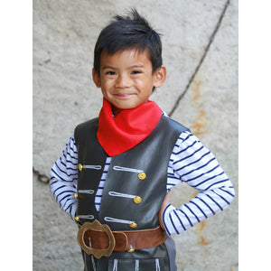 Skully Pirate Vest, Belt & Scarf