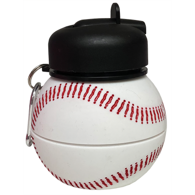 Collapsible Silicone Water Bottle Baseball