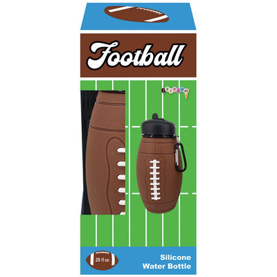 Collapsible Silicone Water Bottle Football