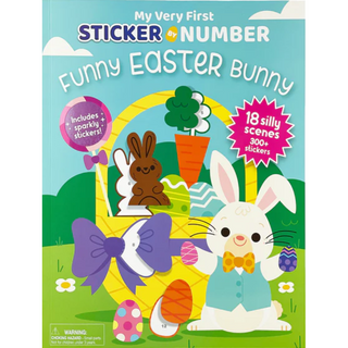 Funny Bunny Easter - My Very First Sticker by Number 
