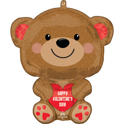 Valentine Balloon Bouquet Medium Cuddly Bear