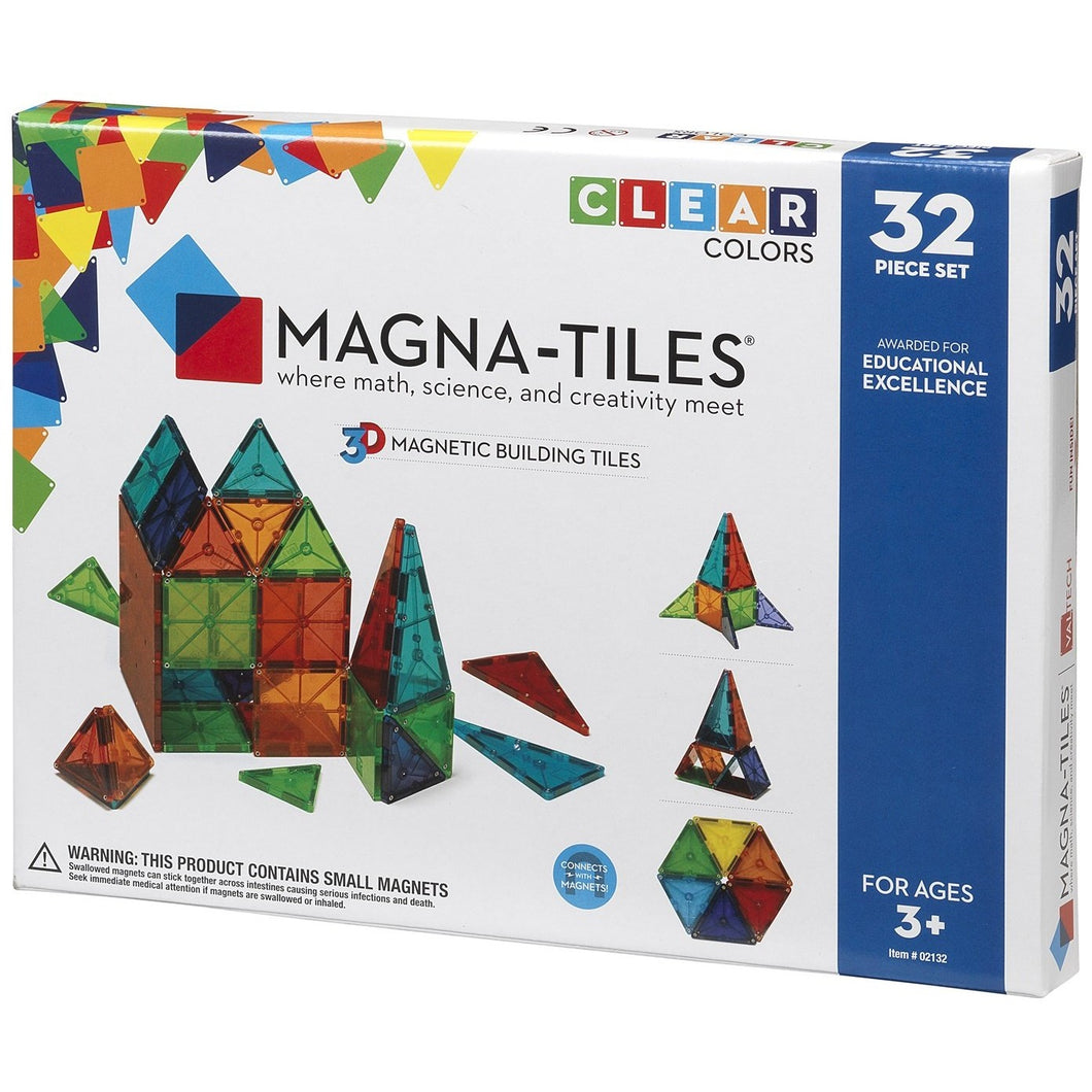 Magna-Tiles Clear Colors 32 pc
