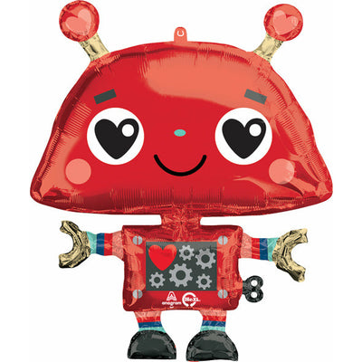 Valentine Balloon Bouquet Large Robot