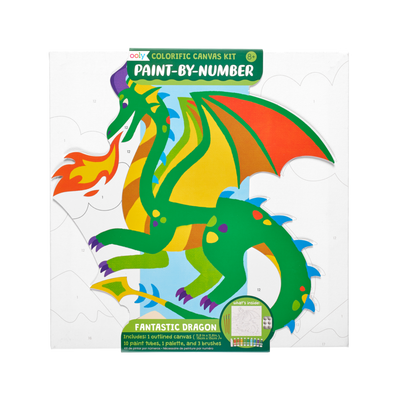 Colorific Canvas Paint By Number Fantastic Dragon