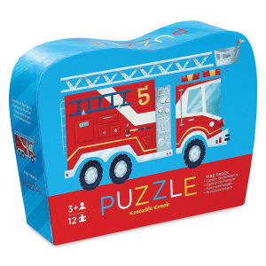 12 Piece Mini Puzzle Fire Truck